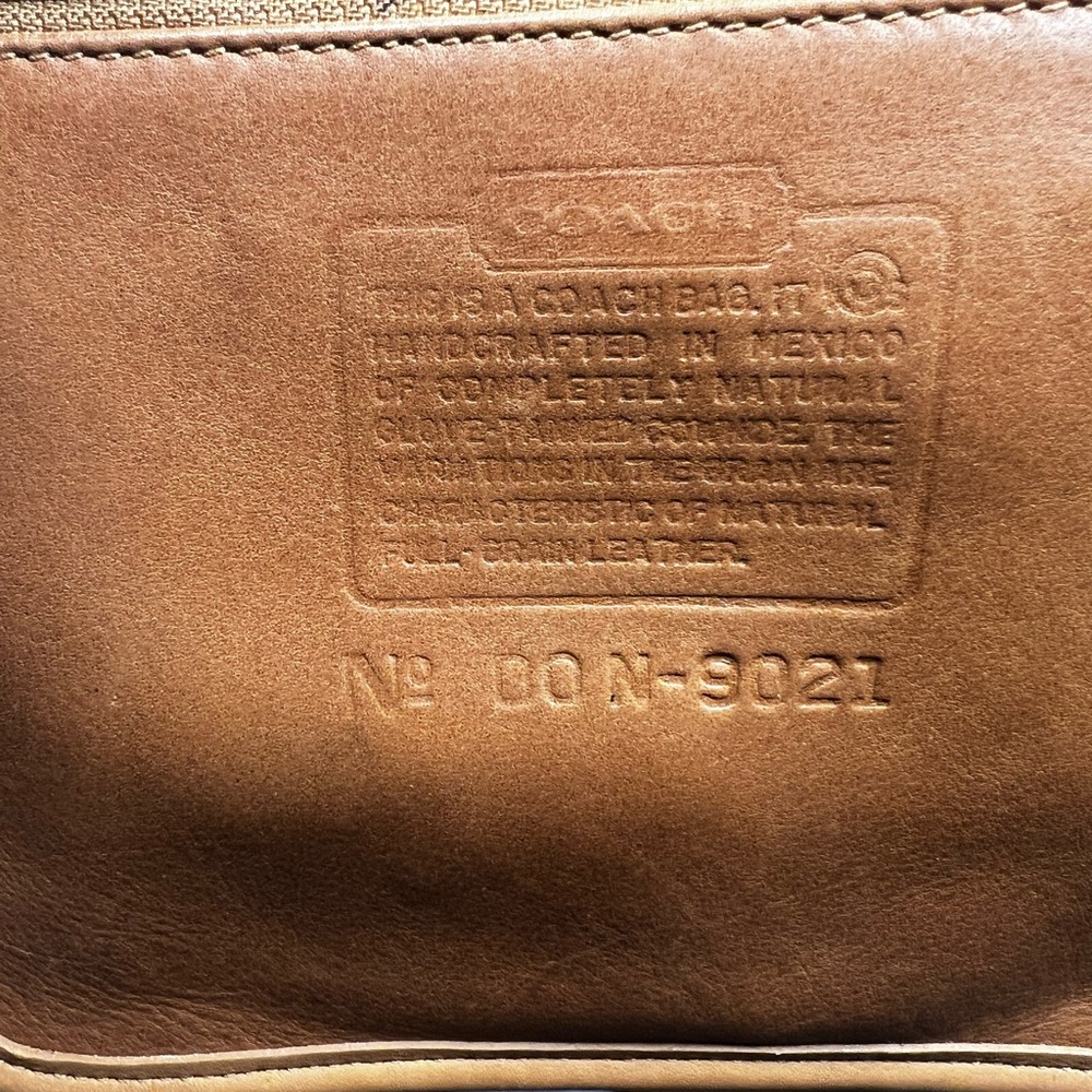 Vintage COACH British Tan Weston Shopper Tote Bag 9021 — Rare 2000 - Picture 10 of 15